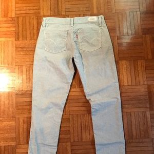Levi's Pin Stripe Straight Leg Jeans Size 28X32